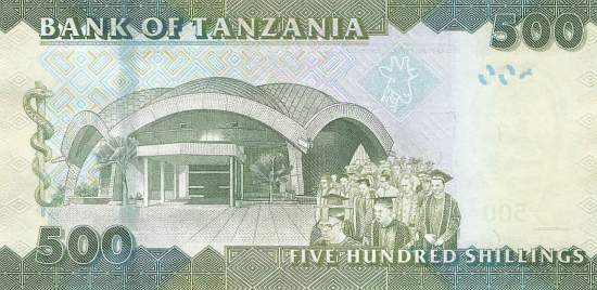 500 Schillings Tansania P.40 2010